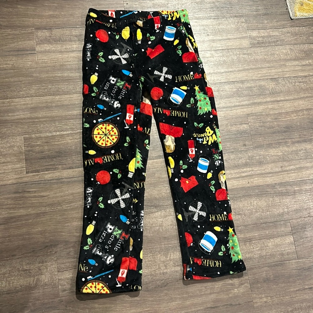 Home Alone Christmas Fleece Pajama Pants Size L